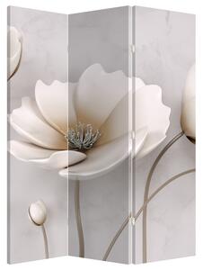 Paravan - Bijelo cvijeće (126x170 cm)