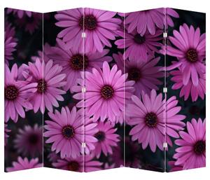 Paravan - Ružičasto cvijeće (210x170 cm)