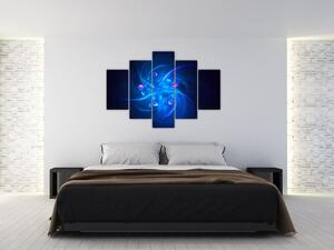 Moderna slika plave apstrakcije (150x105 cm)