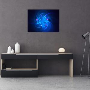 Moderna slika plave apstrakcije (70x50 cm)