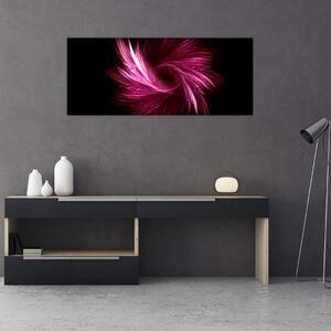 Slika - ružičasta apstrakcija (120x50 cm)