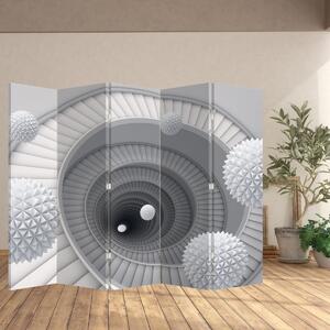 Paravan - 3D apstrakcija (210x170 cm)