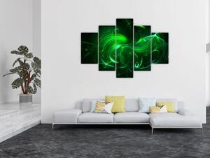Slika - zelena apstrakcija (150x105 cm)