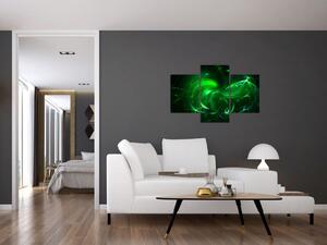 Slika - zelena apstrakcija (90x60 cm)