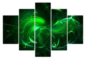 Slika - zelena apstrakcija (150x105 cm)