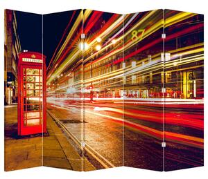 Paravan - telefonska govornica Red London (210x170 cm)