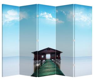 Paravan - Kuća na moru (210x170 cm)