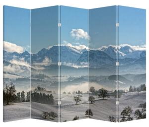 Paravan - Snježne planine (210x170 cm)