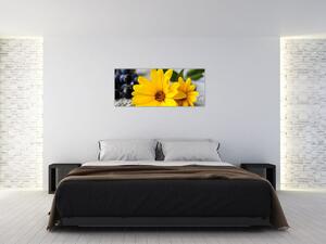 Slika žutog cvijeća (120x50 cm)