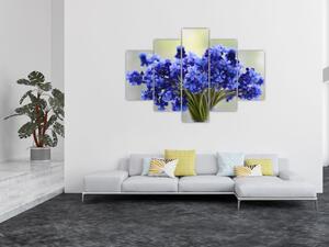 Slika buketa plavog cvijeća (150x105 cm)