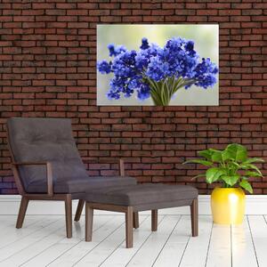 Slika buketa plavog cvijeća (90x60 cm)