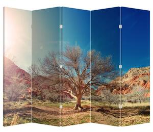 Paravan - Drvo u pustinji (210x170 cm)