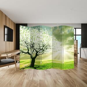 Paravan - Drvo na livadi (210x170 cm)