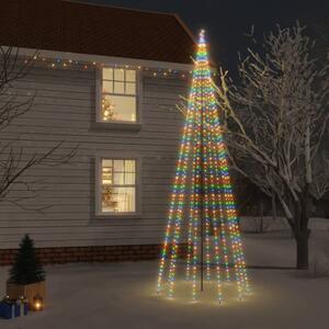 VidaXL Božićno drvce sa šiljkom i 732 LED žarulje šarene 500 cm