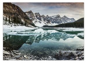 Slika - jezero zimi (70x50 cm)