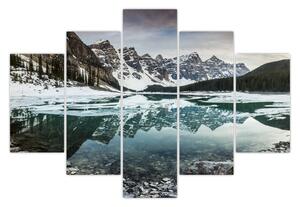 Slika - jezero zimi (150x105 cm)