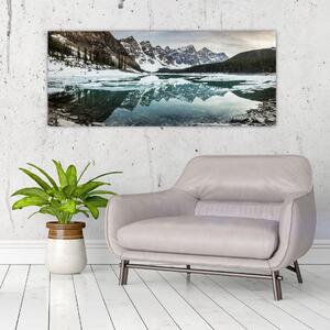 Slika - jezero zimi (120x50 cm)