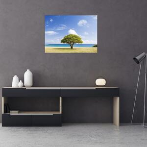 Slika plaže s drvetom (70x50 cm)