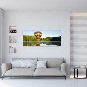 Slika balona na jezeru (120x50 cm)