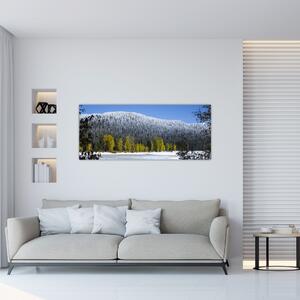 Slika - snježno gorje zimi (120x50 cm)