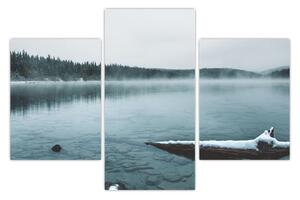 Slika - ledeno sjeverno jezero (90x60 cm)