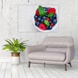 Slika - zdjela s šumskim voćem (90x60 cm)