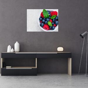 Slika - zdjela s šumskim voćem (70x50 cm)