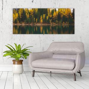 Slika šumskog jezera (120x50 cm)
