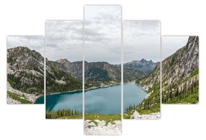 Slika jezera u planinama (150x105 cm)