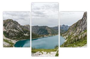 Slika jezera u planinama (90x60 cm)