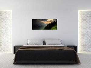 Slika - zeleni planinski krajolik (120x50 cm)