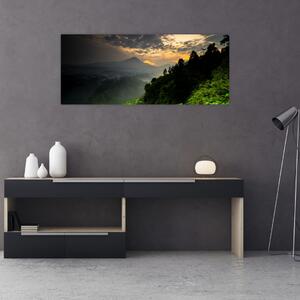 Slika - zeleni planinski krajolik (120x50 cm)