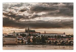 Slika - oblačni Prag (90x60 cm)