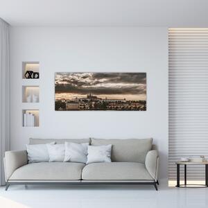 Slika - oblačni Prag (120x50 cm)
