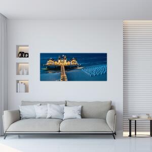 Slika - hotel na plaži (120x50 cm)