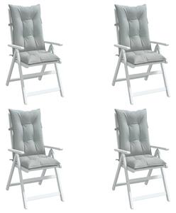 VidaXL Jastuci za stolice 4 kom svjetlosivi 120 x 50 x 7 cm od tkanine