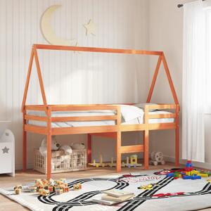VidaXL Krov za dječji krevet voštano smeđi 199 x 80,5 x 88 cm borovina