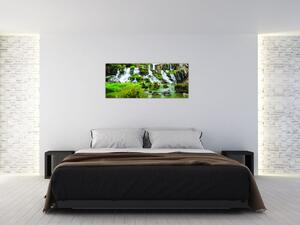 Slika - slapovi sa zelenilom (120x50 cm)