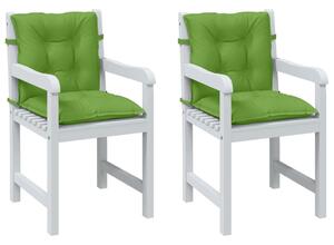 VidaXL Jastuci za stolice 2 kom prošarano zelena 100x50x7 cm tkanina