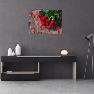 Slika - buket ruža (70x50 cm)