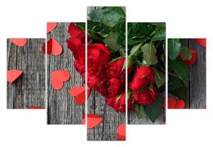 Slika - buket ruža (150x105 cm)