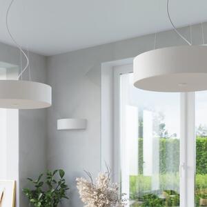 Bijela stropna svjetiljka s tekstilnim sjenilom ø 90 cm Herra – Nice Lamps