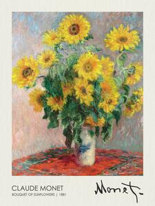 Reprodukcija Bouquet of Sunflowers (1881), Claude Monet