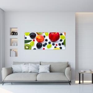 Slika voća s kapima vode (120x50 cm)