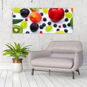 Slika voća s kapima vode (120x50 cm)