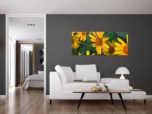 Slika žutih cvjetova (120x50 cm)
