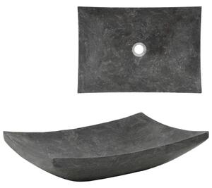 VidaXL Umivaonik 50 x 35 x 12 cm mramorni crni