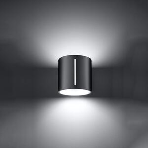 Siva zidna lampa Vulco – Nice Lamps