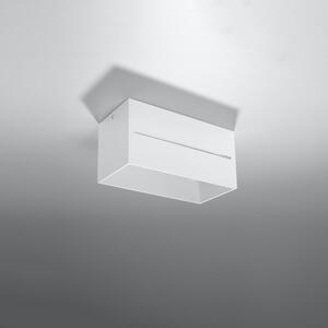 Bijela stropna svjetiljka s metalnim sjenilom 10x20 cm Lorum – Nice Lamps