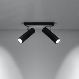 Crna stropna svjetiljka 6x30 cm Mira – Nice Lamps